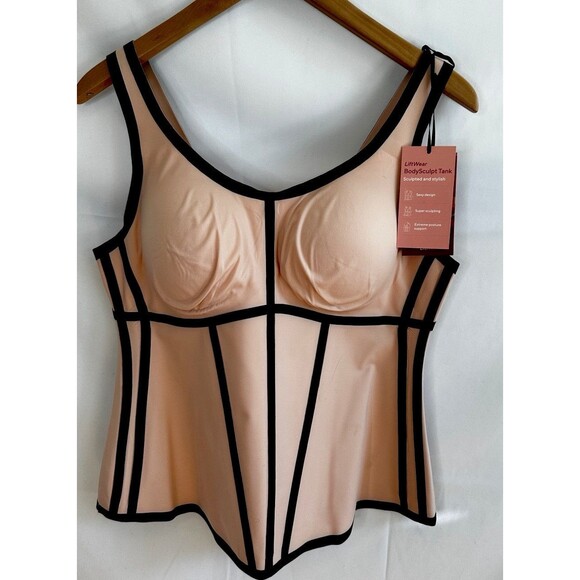HoneyLove Boldness corset Rose Black Women’s Size 1X Body Contour Sculpting NWT - Picture 4 of 11